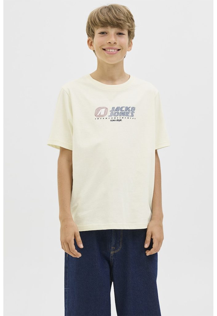 Tricou de bumbac cu imprimeu logo-BAIETI/IMBRACAMINTE/Tricouri si maiouri-IMBRACAMINTE/Tricouri si maiouri