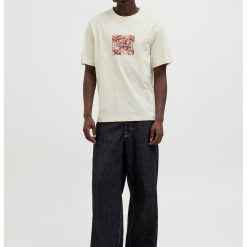 Tricou de bumbac cu imprimeu logo-BARBATI/IMBRACAMINTE/Tricouri si maiouri-IMBRACAMINTE/Tricouri si maiouri