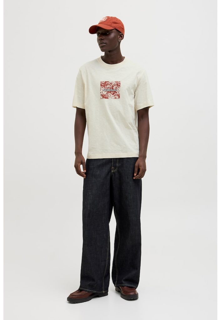 Tricou de bumbac cu imprimeu logo-BARBATI/IMBRACAMINTE/Tricouri si maiouri-IMBRACAMINTE/Tricouri si maiouri