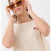 Tricou de bumbac cu imprimeu pe piept May-FEMEI/IMBRACAMINTE/Tricouri si maiouri-IMBRACAMINTE/Tricouri si maiouri