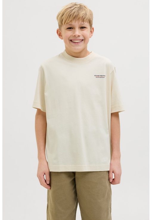 Tricou de bumbac cu imprimeu text-BAIETI/IMBRACAMINTE/Tricouri si maiouri-IMBRACAMINTE/Tricouri si maiouri