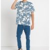 Tricou de bumbac cu imprimeu tropical-BARBATI/IMBRACAMINTE/Tricouri si maiouri-IMBRACAMINTE/Tricouri si maiouri