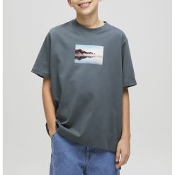 Tricou de bumbac cu model grafic-BAIETI/IMBRACAMINTE/Tricouri si maiouri-IMBRACAMINTE/Tricouri si maiouri