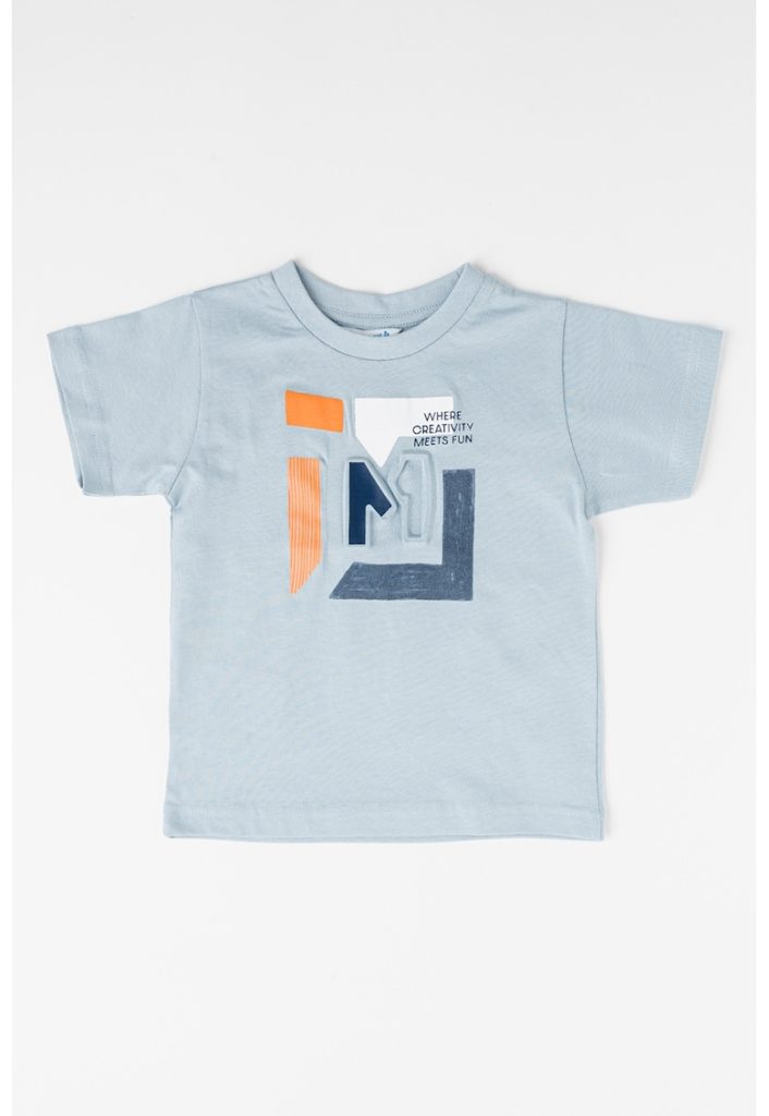 Tricou de bumbac cu model in relief-BAIETI/IMBRACAMINTE/Tricouri si maiouri-IMBRACAMINTE/Tricouri si maiouri