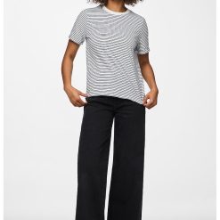 Tricou de bumbac organic cu decolteu la baza gatului-FEMEI/IMBRACAMINTE/Tricouri si maiouri-IMBRACAMINTE/Tricouri si maiouri