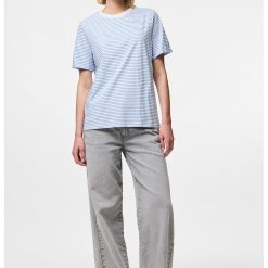 Tricou de bumbac organic cu decolteu la baza gatului-FEMEI/IMBRACAMINTE/Tricouri si maiouri-IMBRACAMINTE/Tricouri si maiouri