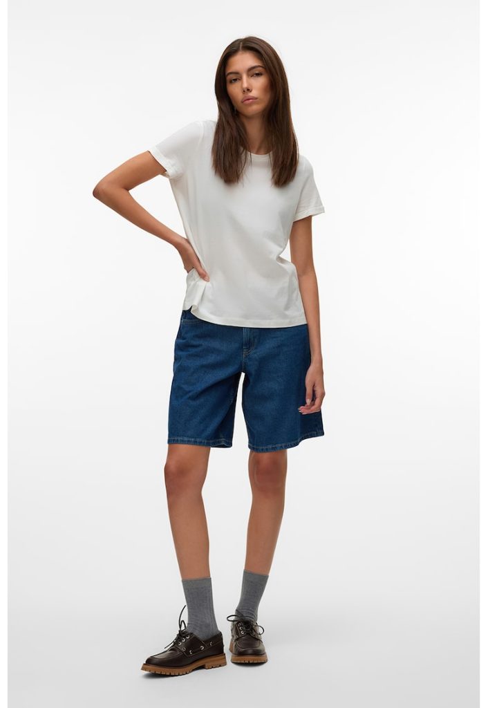 Tricou de bumbac organic cu imprimeu pe partea din spate-FEMEI/IMBRACAMINTE/Tricouri si maiouri-IMBRACAMINTE/Tricouri si maiouri