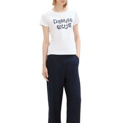 Tricou de bumbac organic cu imprimeu text-FEMEI/IMBRACAMINTE/Tricouri si maiouri-IMBRACAMINTE/Tricouri si maiouri