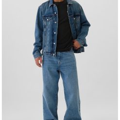 Tricou din amestec de bumbac cu decolteu la baza gatului-BARBATI/IMBRACAMINTE/Tricouri si maiouri-IMBRACAMINTE/Tricouri si maiouri