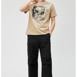 Tricou din amestec de bumbac cu model grafic-BARBATI/IMBRACAMINTE/Tricouri si maiouri-IMBRACAMINTE/Tricouri si maiouri