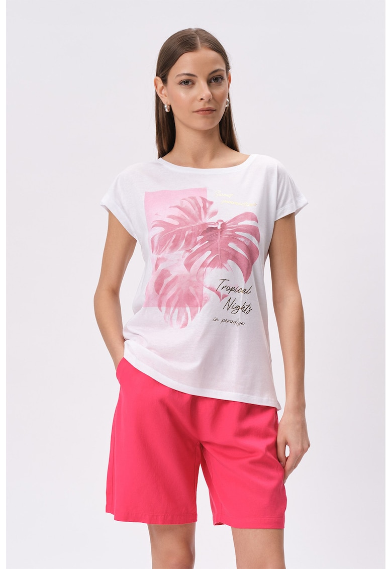 Tricou din amestec de modal-FEMEI/IMBRACAMINTE/Tricouri si maiouri-IMBRACAMINTE/Tricouri si maiouri