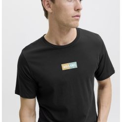 Tricou din bumbac cu decolteu la baza gatului si logo-BARBATI/IMBRACAMINTE/Tricouri si maiouri-IMBRACAMINTE/Tricouri si maiouri