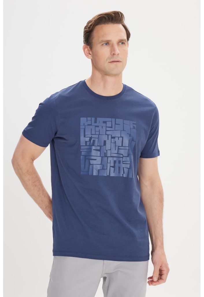 Tricou din bumbac cu imprimeu-BARBATI/IMBRACAMINTE/Tricouri si maiouri-IMBRACAMINTE/Tricouri si maiouri