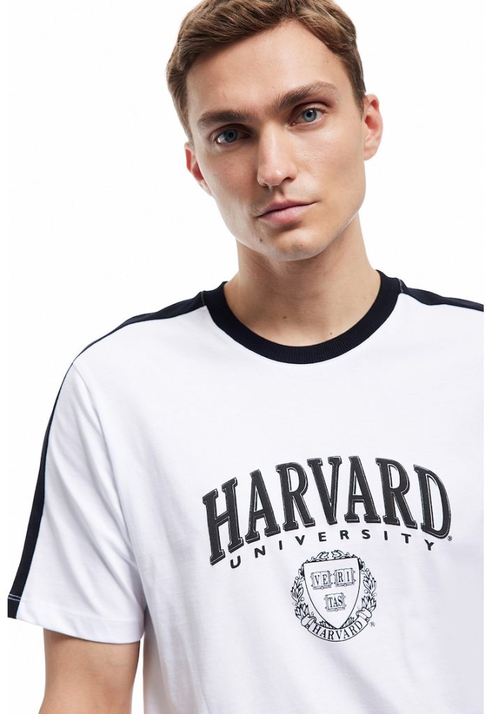 Tricou din bumbac cu imprimeu college-BARBATI/IMBRACAMINTE/Tricouri si maiouri-IMBRACAMINTE/Tricouri si maiouri