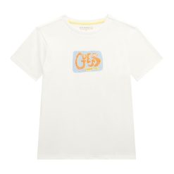 Tricou din bumbac cu imprimeu logo-BAIETI/IMBRACAMINTE/Tricouri si maiouri-IMBRACAMINTE/Tricouri si maiouri