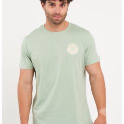 Tricou din bumbac cu imprimeu pe partea din spate-BARBATI/IMBRACAMINTE/Tricouri si maiouri-IMBRACAMINTE/Tricouri si maiouri