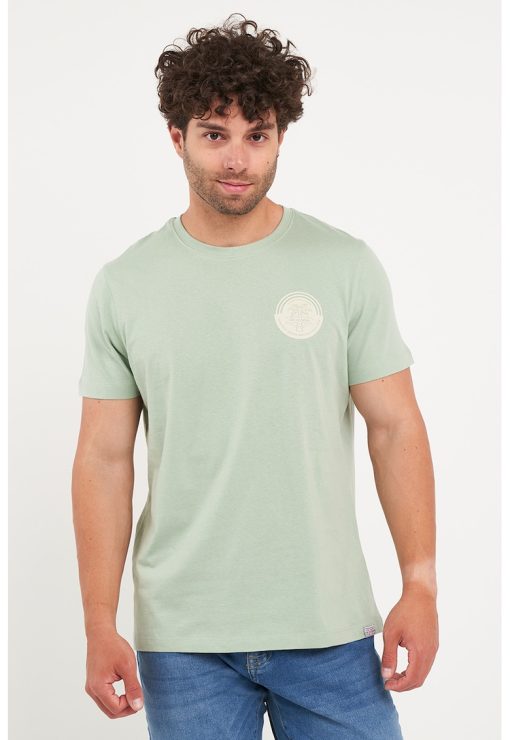 Tricou din bumbac cu imprimeu pe partea din spate-BARBATI/IMBRACAMINTE/Tricouri si maiouri-IMBRACAMINTE/Tricouri si maiouri