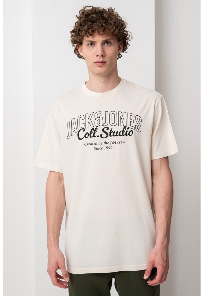 Tricou din bumbac cu logo-BARBATI/IMBRACAMINTE/Tricouri si maiouri-IMBRACAMINTE/Tricouri si maiouri