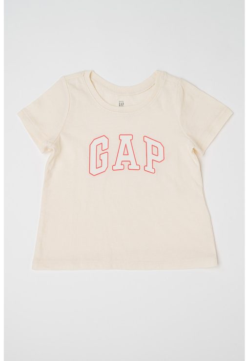 Tricou din bumbac cu logo-FETE/IMBRACAMINTE/Tricouri si maiouri-IMBRACAMINTE/Tricouri si maiouri