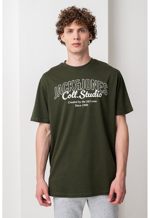 Tricou din bumbac cu logo-BARBATI/IMBRACAMINTE/Tricouri si maiouri-IMBRACAMINTE/Tricouri si maiouri