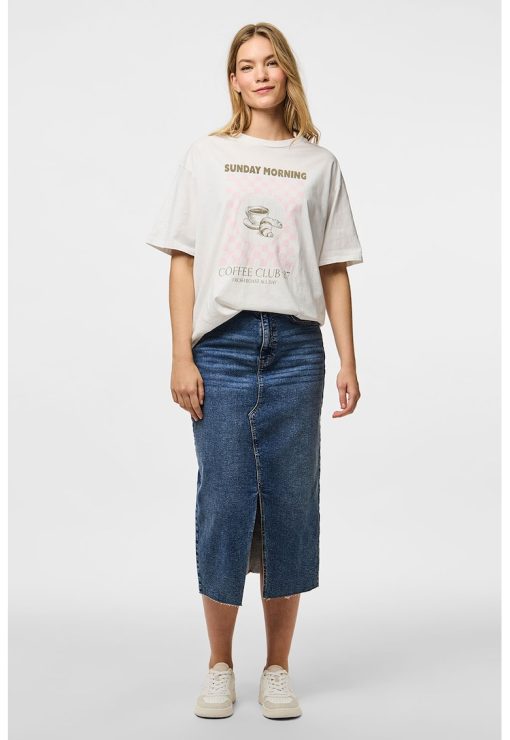 Tricou din bumbac organic cu imprimeu-FEMEI/IMBRACAMINTE/Tricouri si maiouri-IMBRACAMINTE/Tricouri si maiouri