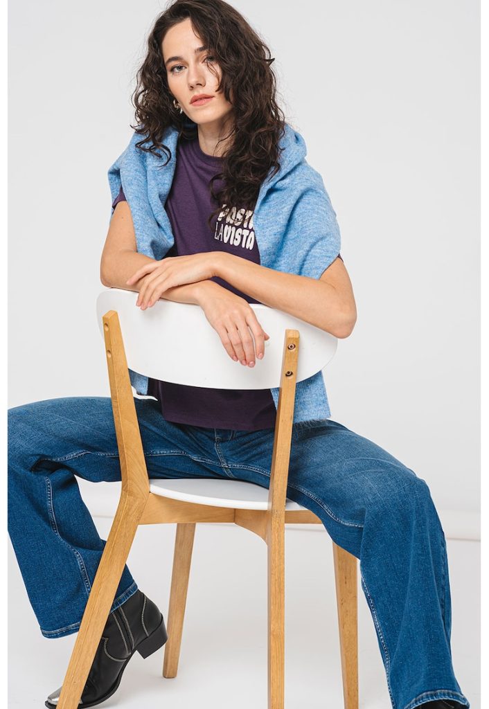 Tricou din bumbac organic cu imprimeu Pukka-FEMEI/IMBRACAMINTE/Tricouri si maiouri-IMBRACAMINTE/Tricouri si maiouri