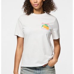 Tricou din bumbac organic cu imprimeu pe spate-FEMEI/IMBRACAMINTE/Tricouri si maiouri-IMBRACAMINTE/Tricouri si maiouri