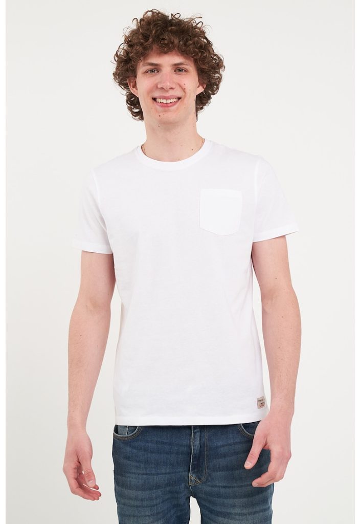 Tricou elastic cu buzunar pe piept-BARBATI/IMBRACAMINTE/Tricouri si maiouri-IMBRACAMINTE/Tricouri si maiouri