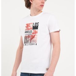 Tricou elastic cu model grafic-BARBATI/IMBRACAMINTE/Tricouri si maiouri-IMBRACAMINTE/Tricouri si maiouri