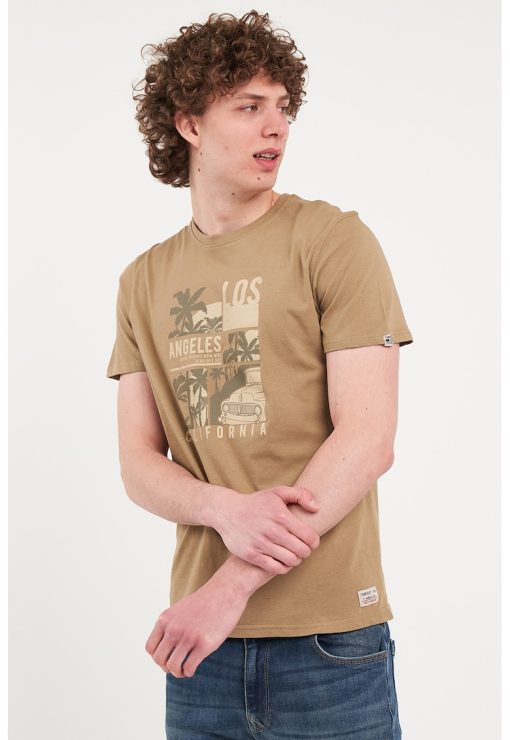 Tricou elastic cu model grafic-BARBATI/IMBRACAMINTE/Tricouri si maiouri-IMBRACAMINTE/Tricouri si maiouri