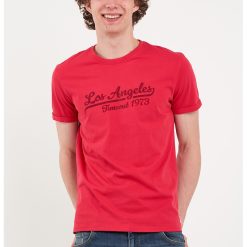 Tricou elastic cu text-BARBATI/IMBRACAMINTE/Tricouri si maiouri-IMBRACAMINTE/Tricouri si maiouri
