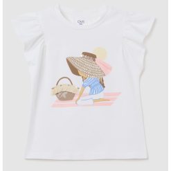 Tricou fara maneci cu volane-FETE/IMBRACAMINTE/Tricouri si maiouri-IMBRACAMINTE/Tricouri si maiouri