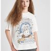 Tricou lejer cu imprimeu-FEMEI/IMBRACAMINTE/Tricouri si maiouri-IMBRACAMINTE/Tricouri si maiouri