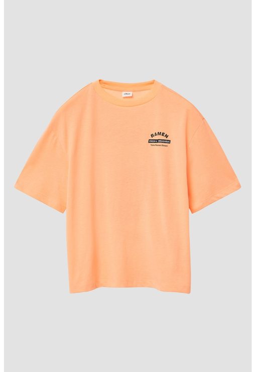Tricou lejer cu imprimeu pe spate-FETE/IMBRACAMINTE/Tricouri si maiouri-IMBRACAMINTE/Tricouri si maiouri