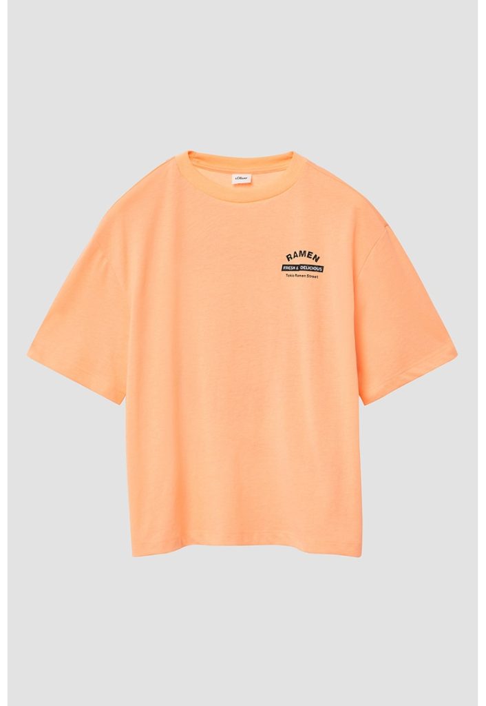 Tricou lejer cu imprimeu pe spate-FETE/IMBRACAMINTE/Tricouri si maiouri-IMBRACAMINTE/Tricouri si maiouri