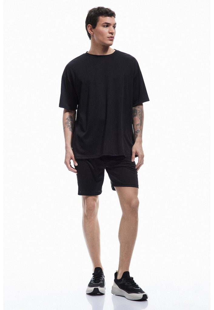 Tricou lejer cu imprimeu text-BARBATI/IMBRACAMINTE/Tricouri si maiouri-IMBRACAMINTE/Tricouri si maiouri