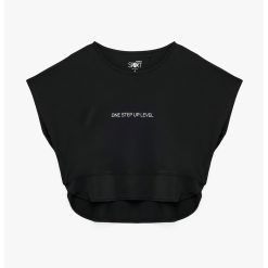 Tricou lejer cu imprimeu text-FEMEI/IMBRACAMINTE/Tricouri si maiouri-IMBRACAMINTE/Tricouri si maiouri