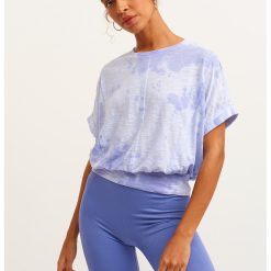 Tricou lejer cu model tie-dye-FEMEI/IMBRACAMINTE/Tricouri si maiouri-IMBRACAMINTE/Tricouri si maiouri