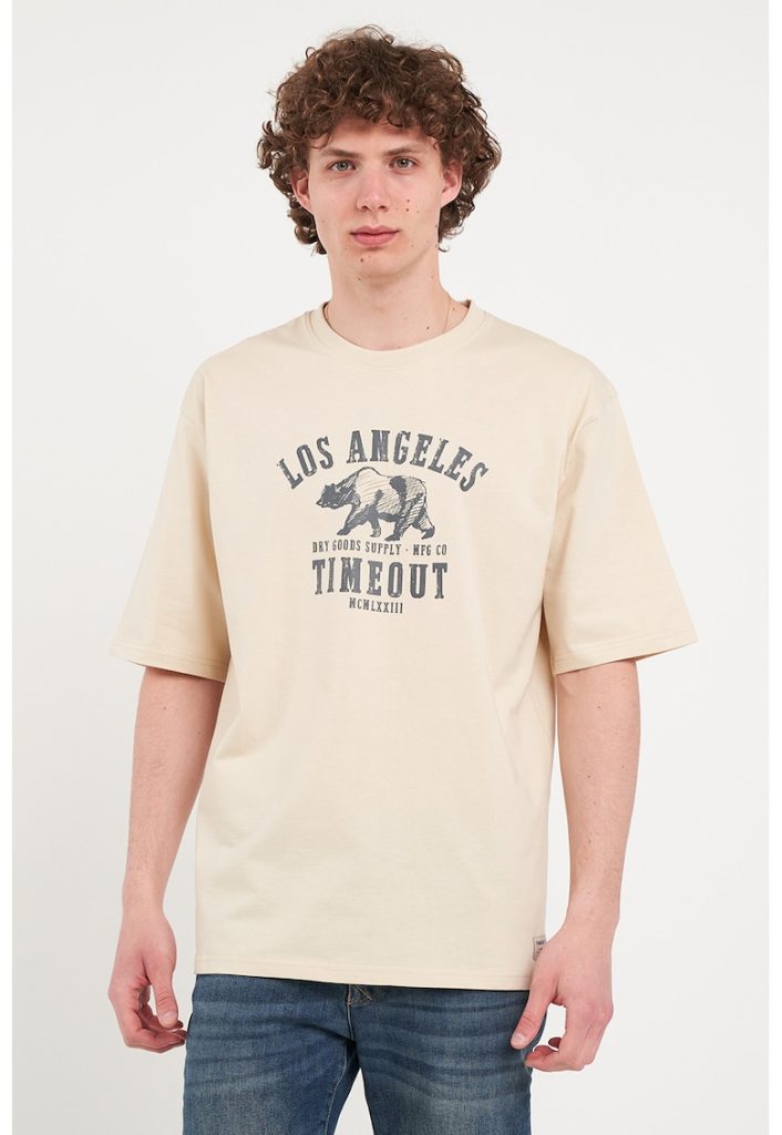 Tricou lejer de bumbac-BARBATI/IMBRACAMINTE/Tricouri si maiouri-IMBRACAMINTE/Tricouri si maiouri