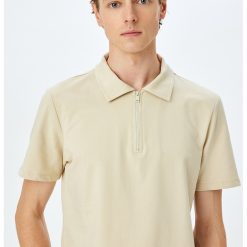 Tricou polo cu fenta cu fermoar-BARBATI/IMBRACAMINTE/Tricouri si maiouri-IMBRACAMINTE/Tricouri si maiouri