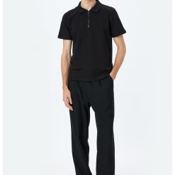 Tricou polo cu fenta cu fermoar-BARBATI/IMBRACAMINTE/Tricouri si maiouri-IMBRACAMINTE/Tricouri si maiouri