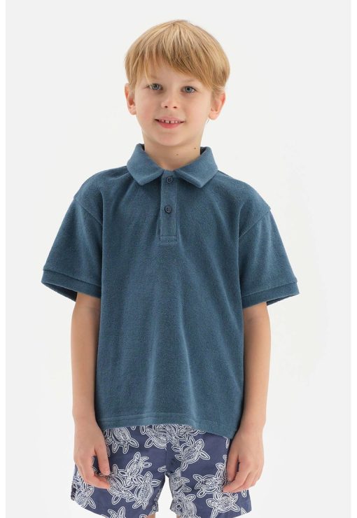 Tricou polo cu maneci cazute-BAIETI/IMBRACAMINTE/Tricouri si maiouri-IMBRACAMINTE/Tricouri si maiouri
