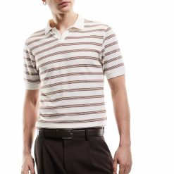 Tricou polo cu model in dungi-BARBATI/IMBRACAMINTE/Tricouri si maiouri-IMBRACAMINTE/Tricouri si maiouri