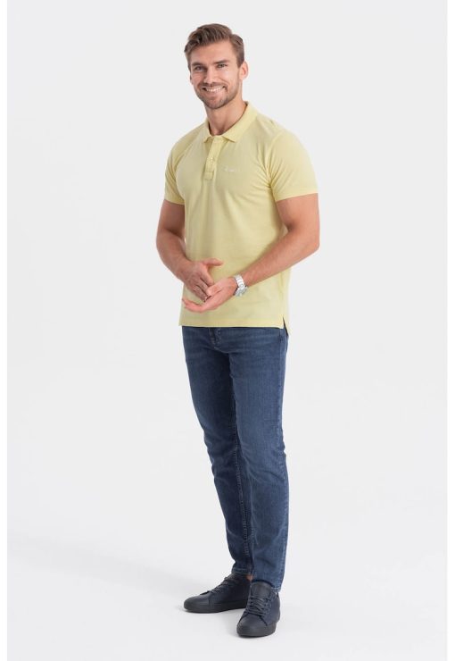 Tricou polo de bumbac-BARBATI/IMBRACAMINTE/Tricouri si maiouri-IMBRACAMINTE/Tricouri si maiouri