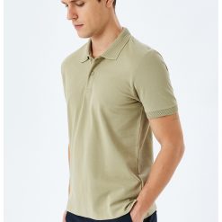 Tricou polo slim-fit din bumbac-BARBATI/IMBRACAMINTE/Tricouri si maiouri-IMBRACAMINTE/Tricouri si maiouri