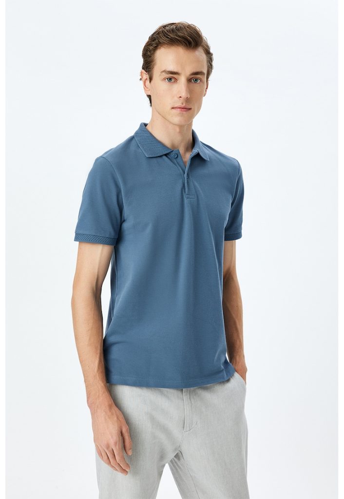 Tricou polo slim-fit din bumbac-BARBATI/IMBRACAMINTE/Tricouri si maiouri-IMBRACAMINTE/Tricouri si maiouri