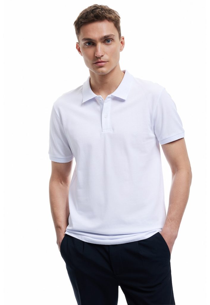 Tricou polo slim-fit din bumbac-BARBATI/IMBRACAMINTE/Tricouri si maiouri-IMBRACAMINTE/Tricouri si maiouri