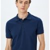 Tricou polo slim-fit din bumbac-BARBATI/IMBRACAMINTE/Tricouri si maiouri-IMBRACAMINTE/Tricouri si maiouri