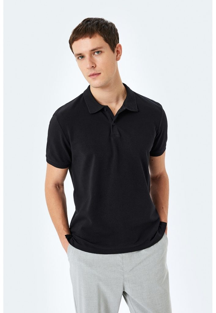 Tricou polo slim-fit din bumbac-BARBATI/IMBRACAMINTE/Tricouri si maiouri-IMBRACAMINTE/Tricouri si maiouri