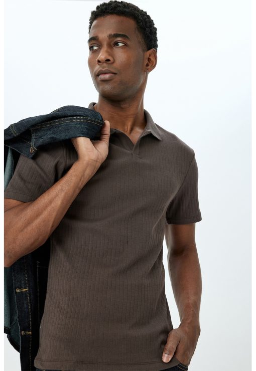 Tricou polo slim-fit din bumbac-BARBATI/IMBRACAMINTE/Tricouri si maiouri-IMBRACAMINTE/Tricouri si maiouri